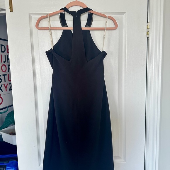 Halston Heritage cocktail dress with metal collar detail - Picture 8 of 8